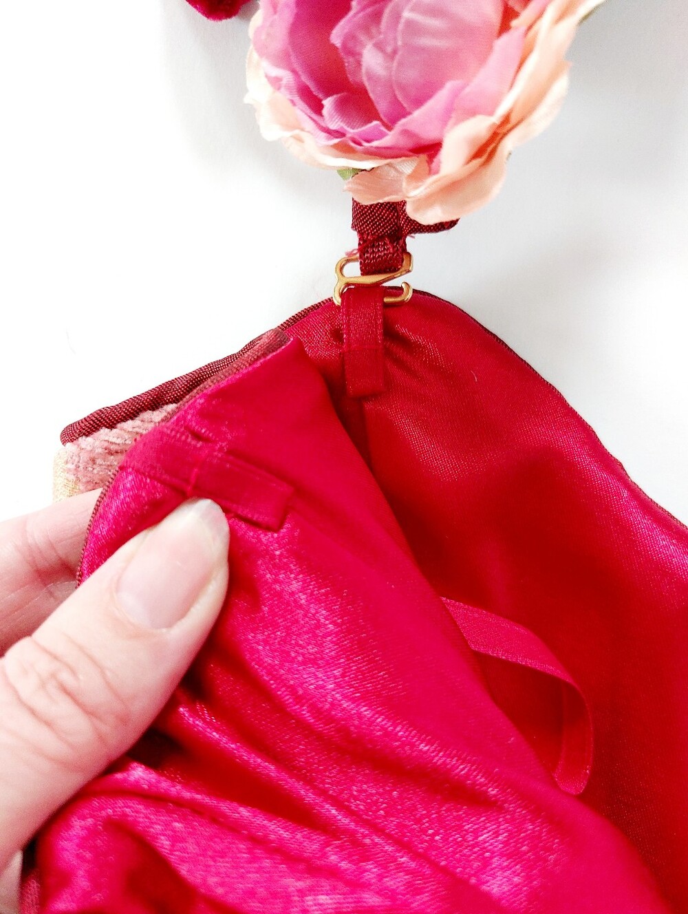 Drippy Romantic Pink & Gold Corset Floral Small Renaissance Costume Halloween - Picture 4 of 10